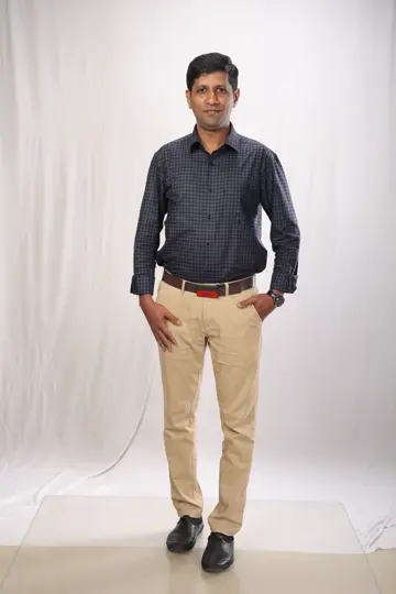 Full-length photo of the client